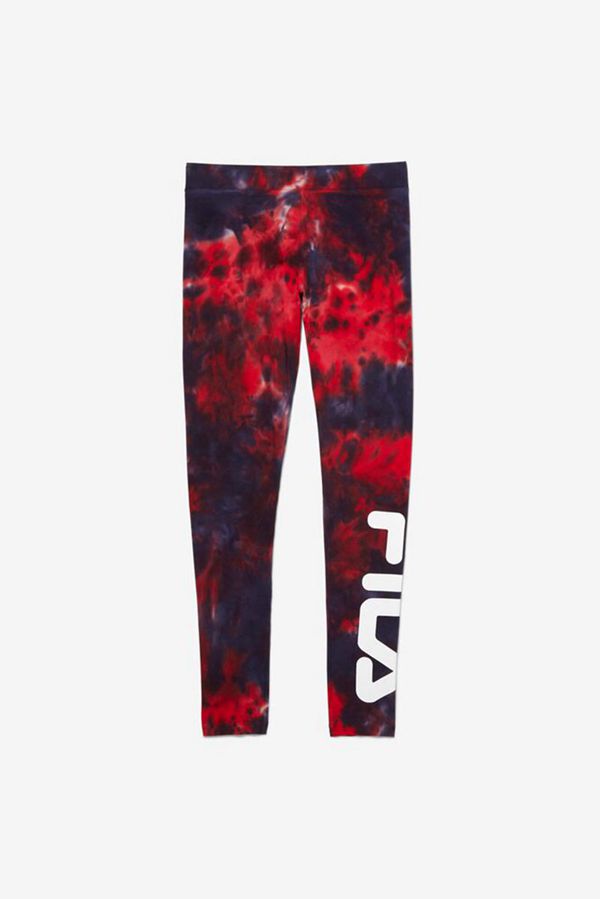 Fila Legíny Damske Námornícka Modrá / Červené - Laila Tie Dye Vypredaj - Slovakia 37546-MVWG